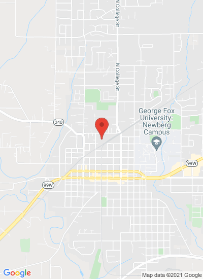 Map showing Newberg, United States
