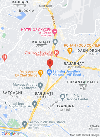 Map showing Kolkata, India