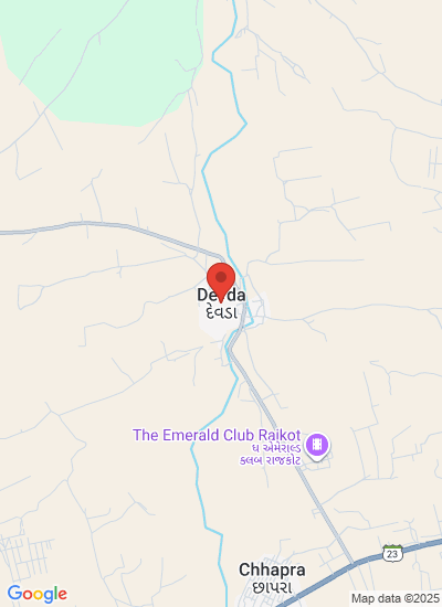 Map showing Rajkot, India