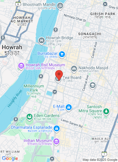 Map showing Kolkata, India