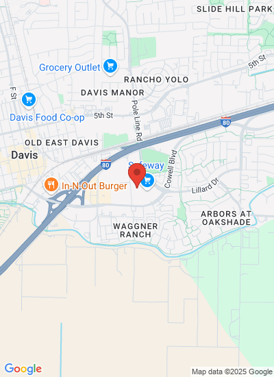 Map showing Davis, United States