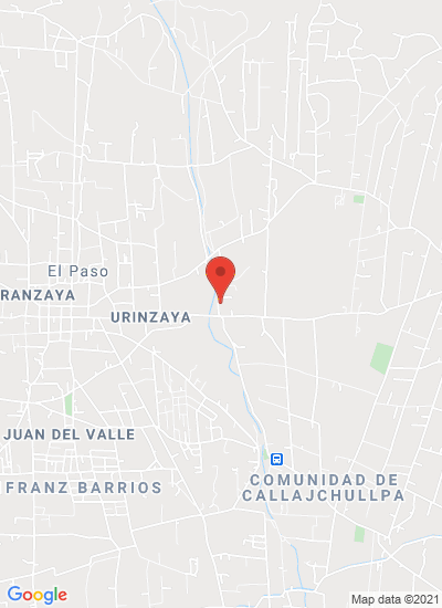 Map showing Cochabamba, Bolivia