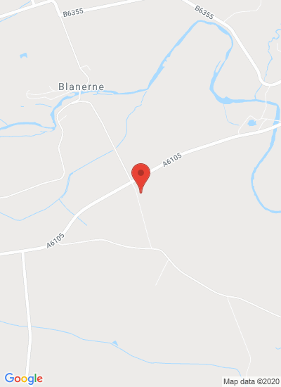 Map showing Duns, United Kingdom