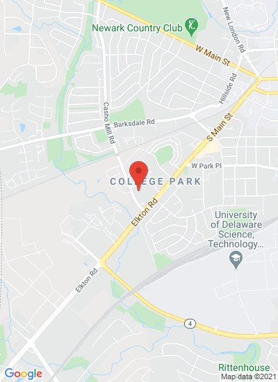 Map showing Newark, United States