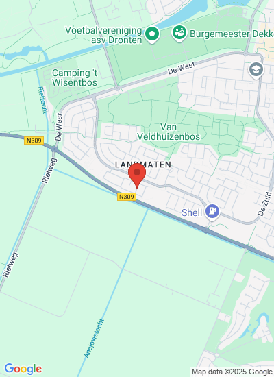 Map showing Dronten, Netherlands