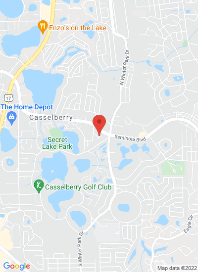 Map showing Casselberry, United States