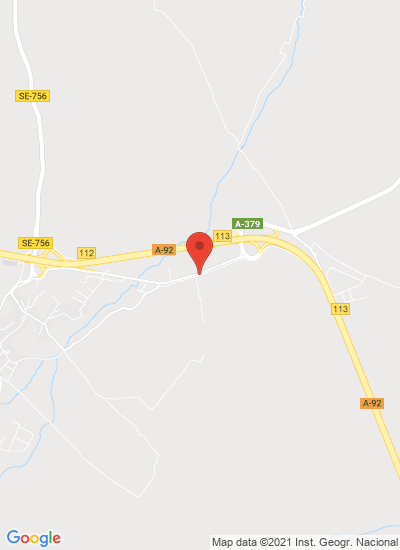 Map showing Lora de Estepa, Spain