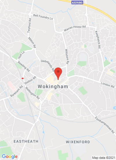 Map showing Berkshire, United Kingdom