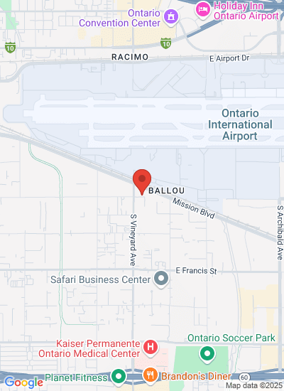 Map showing Ontario, United States
