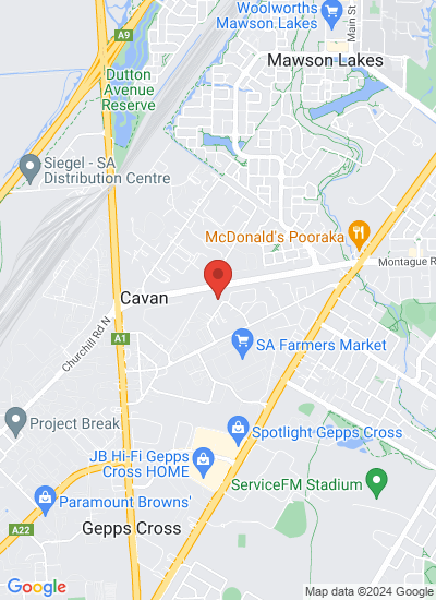 Map showing Pooraka, Australia