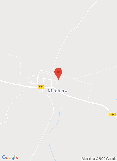 Map showing Niechlów, Poland