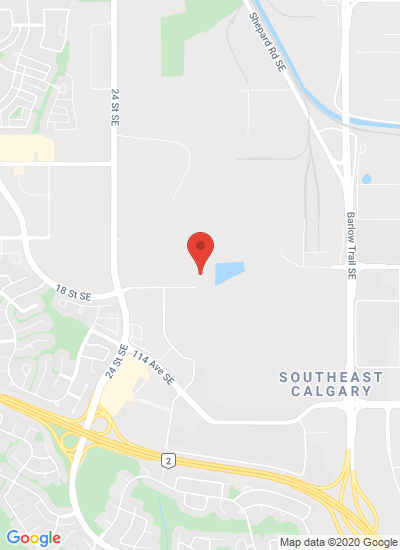Map showing Calgary, Canada