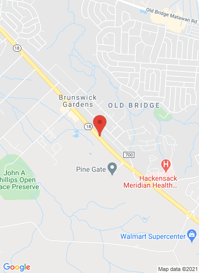 Map showing Old Bridge, United States
