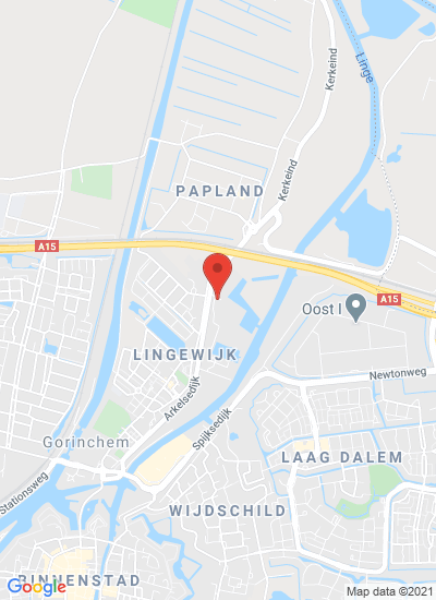 Map showing Gorinchem, Netherlands