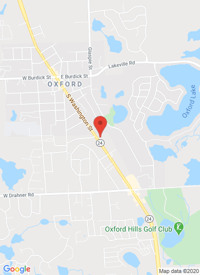 Map showing Oxford, United States