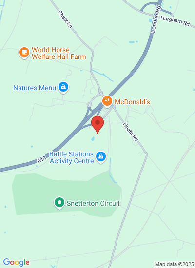 Map showing Norfolk, United Kingdom