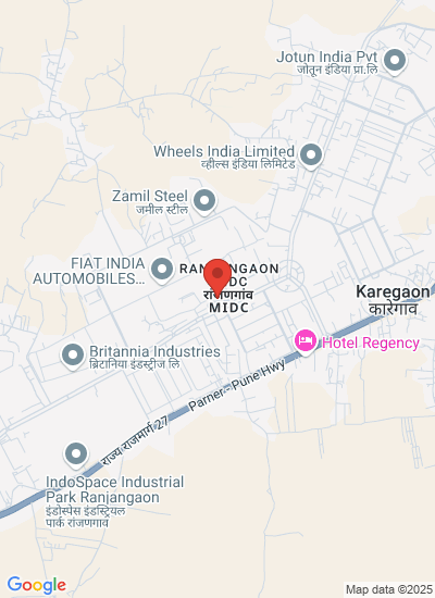 Map showing Pune, India