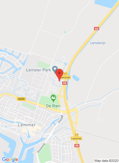 Map showing Lemmer, Netherlands