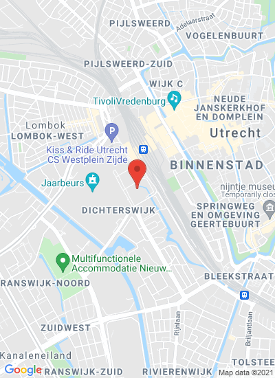 Map showing Utrecht, Netherlands