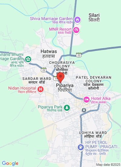 Map showing Sohagpur, India