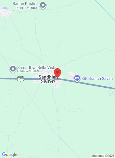 Map showing Olpad, India