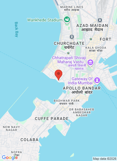 Map showing Mumbai, India