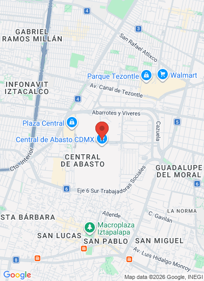 Map showing Mexico