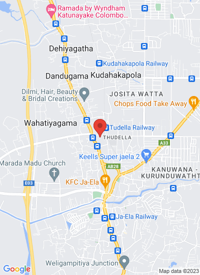 Map showing Ja-Ela, Sri Lanka