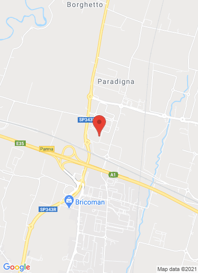 Map showing Parma, Italy