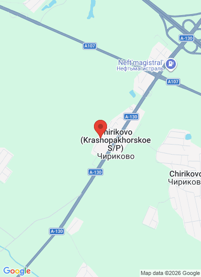 Map showing Moscow, Russia