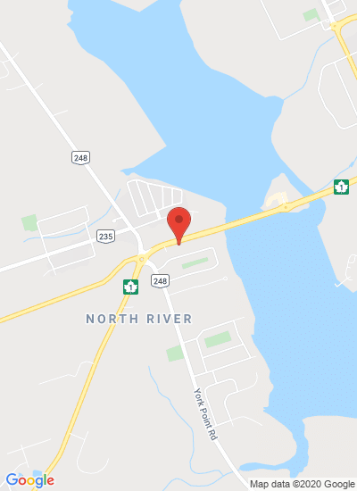 Map showing Cornwall, Canada