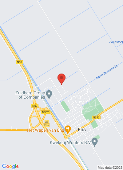 Map showing Ens, Netherlands