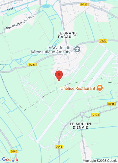 Map showing Merville, France