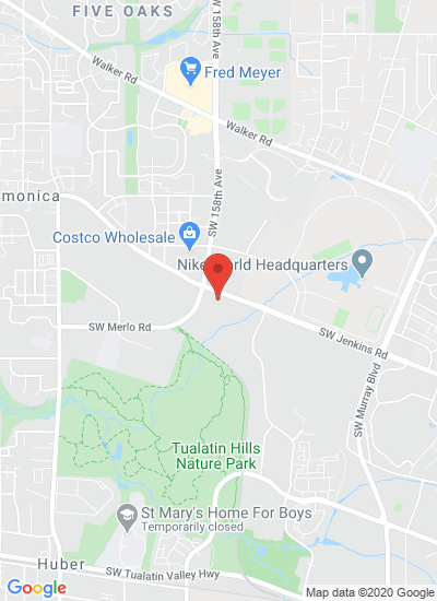 Map showing Beaverton, United States