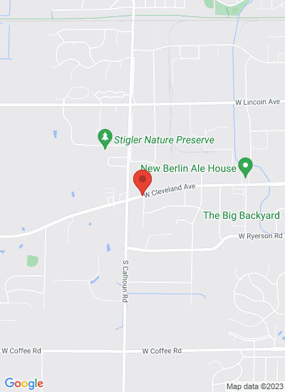 Map showing New Berlin, United States