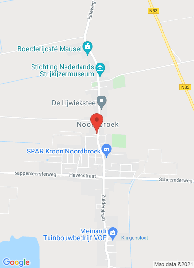 Map showing Noordbroek, Netherlands