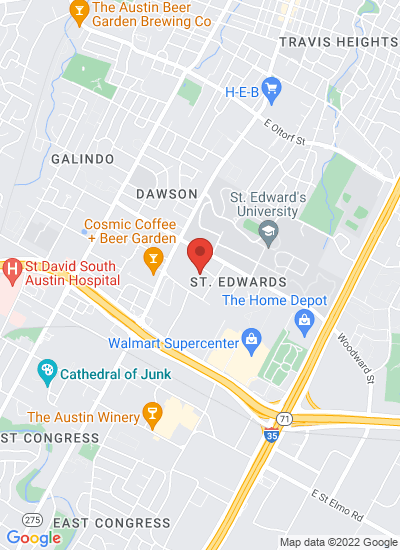Map showing Austin, United States