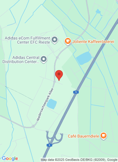 Map showing Rieste, Germany
