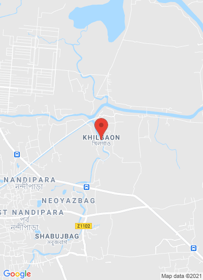 Map showing Dhaka, Bangladesh