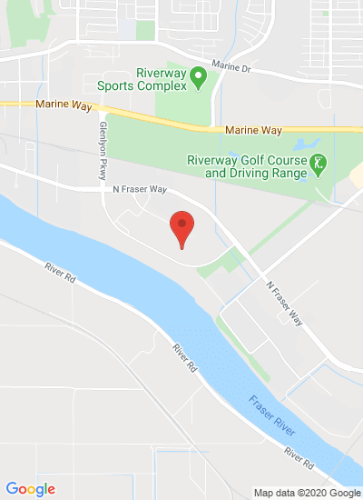 Map showing Burnaby, Canada