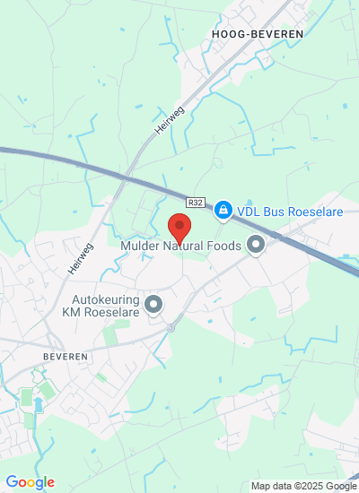 Map showing Roeselare, Belgium