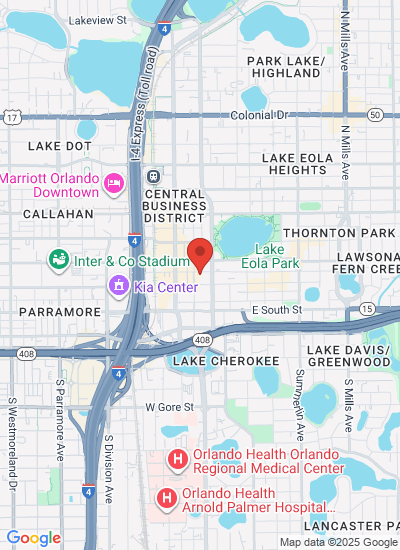 Map showing Orlando, United States