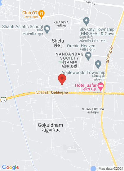 Map showing Ahmadabad, India