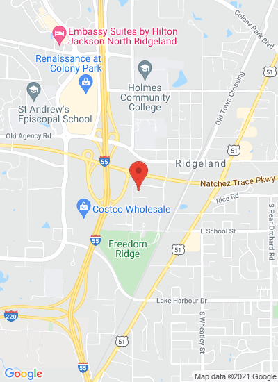 Map showing Ridgeland, United States