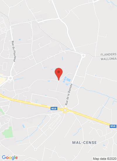 Map showing Moeskroen, Belgium