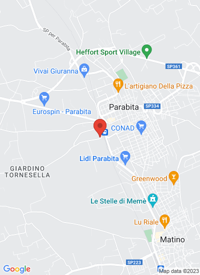 Map showing Parabita, Italy