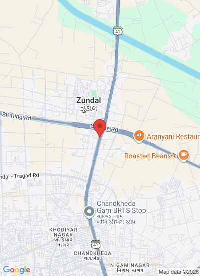 Map showing Ahmedabad, India