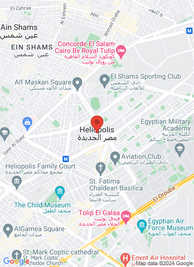 Map showing Sheraton Heliopolis, Egypt
