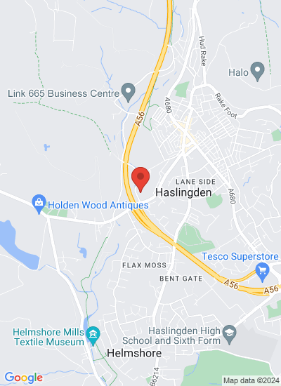 Map showing Rossendale, United Kingdom