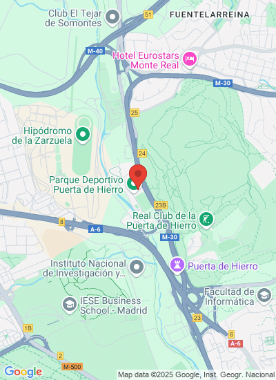 Map showing Vía de los poblados, Spain
